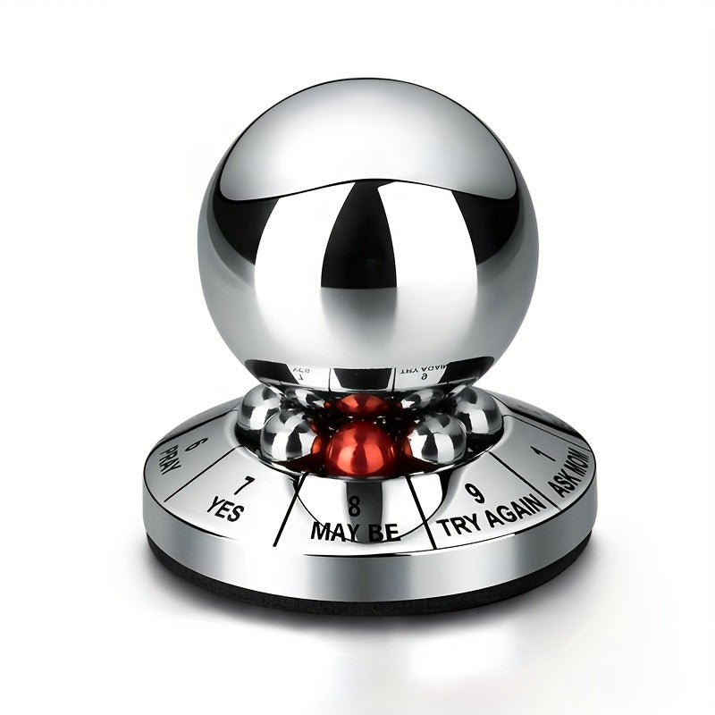 Metal Fortune Ball Spinner-YES MAYBE TRY AGAIN-Stress Relief-Fidget Toy