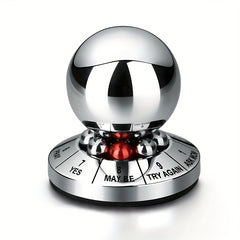 Metal Fortune Ball Spinner-YES MAYBE TRY AGAIN-Stress Relief-Fidget Toy