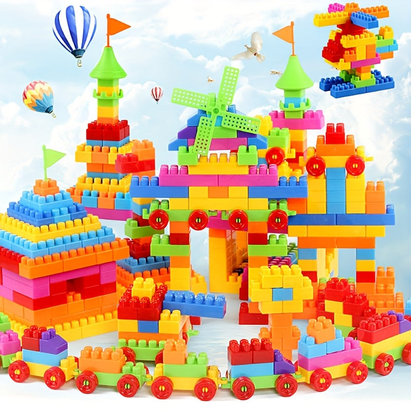 130pcs Building Blocks Set Stacking Toys & Puzzle Games Educational Toys