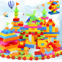 130pcs Building Blocks Set Stacking Toys & Puzzle Games Educational Toys