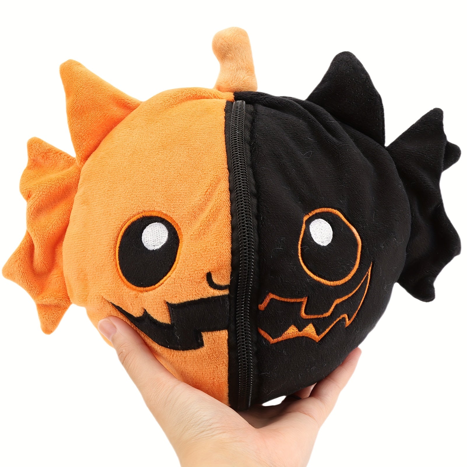Halloween Pumpkin Bat Plush Toy 13in Soft Stuffed Animal