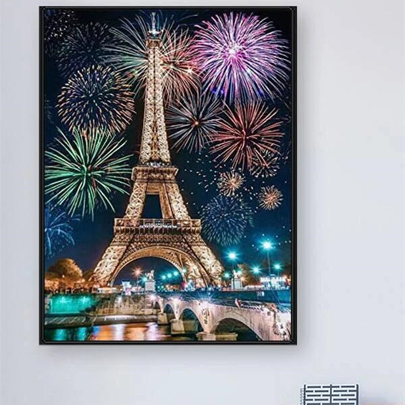 5D DIY Diamond Painting - Eiffel Tower Wall Decor Set