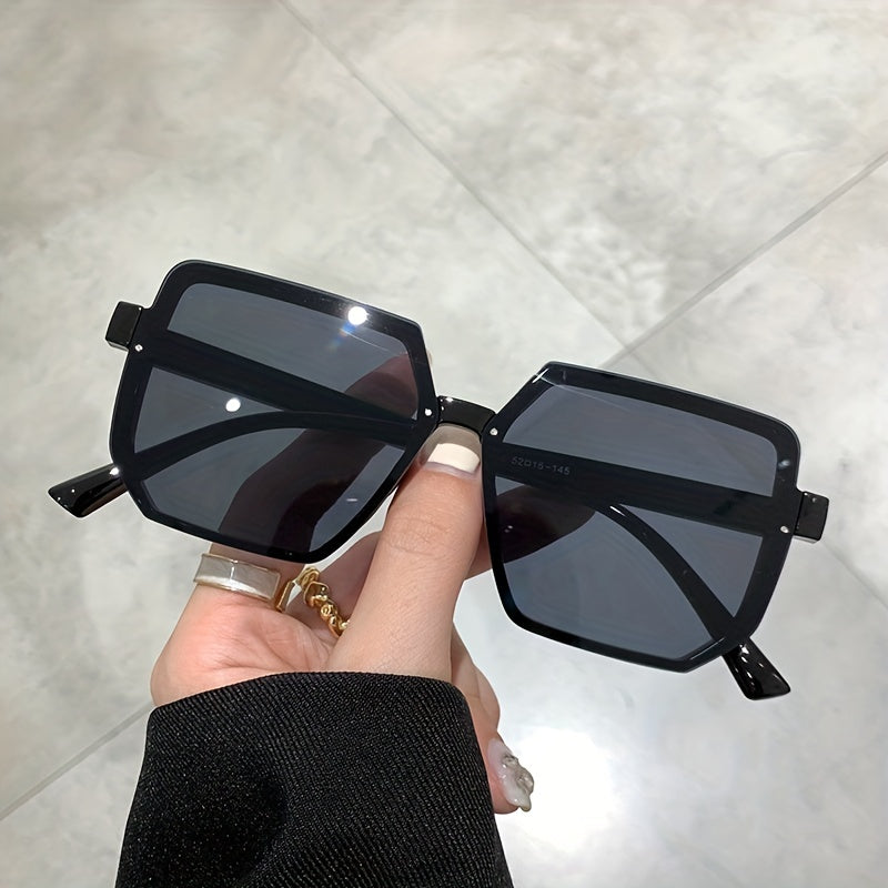 Large Square Sunglasses Retro UV400 Sun Shades For Driving Beach Travel