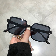 Large Square Sunglasses Retro UV400 Sun Shades For Driving Beach Travel