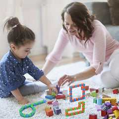 5pcs Chain Track Buckle Sensory Toy Decompression Snake Puzzle Stress Relief