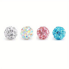 4pc Replacement Balls Spikes for Piercing Barbell 4mm 5mm 8mm CZ DIY Jewelry