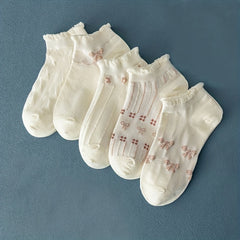5pairs Sweet Texture Socks Pack Women's Socks