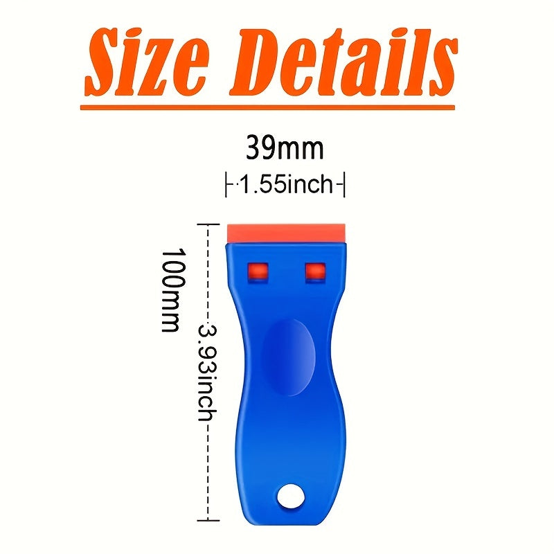 Plastic Razor Blade Scraper Set - Label Decal Removal Tool - No Scratches