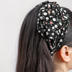 Criss Cross Headband Stretchy Hair Band Floral Printed Hair Band Style Headdress