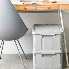 38L Foldable Storage Bin Plastic Dormitory Snack Toy Storage Box