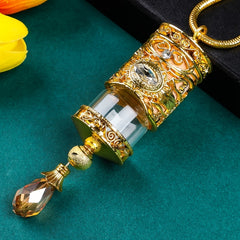 Car Aromatherapy Perfume Pendant Empty Bottle Alloy Car Interior Decorations