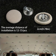 40pcs Car Roof Buckles Headliner Cloth Fixing Screws Repair Kit