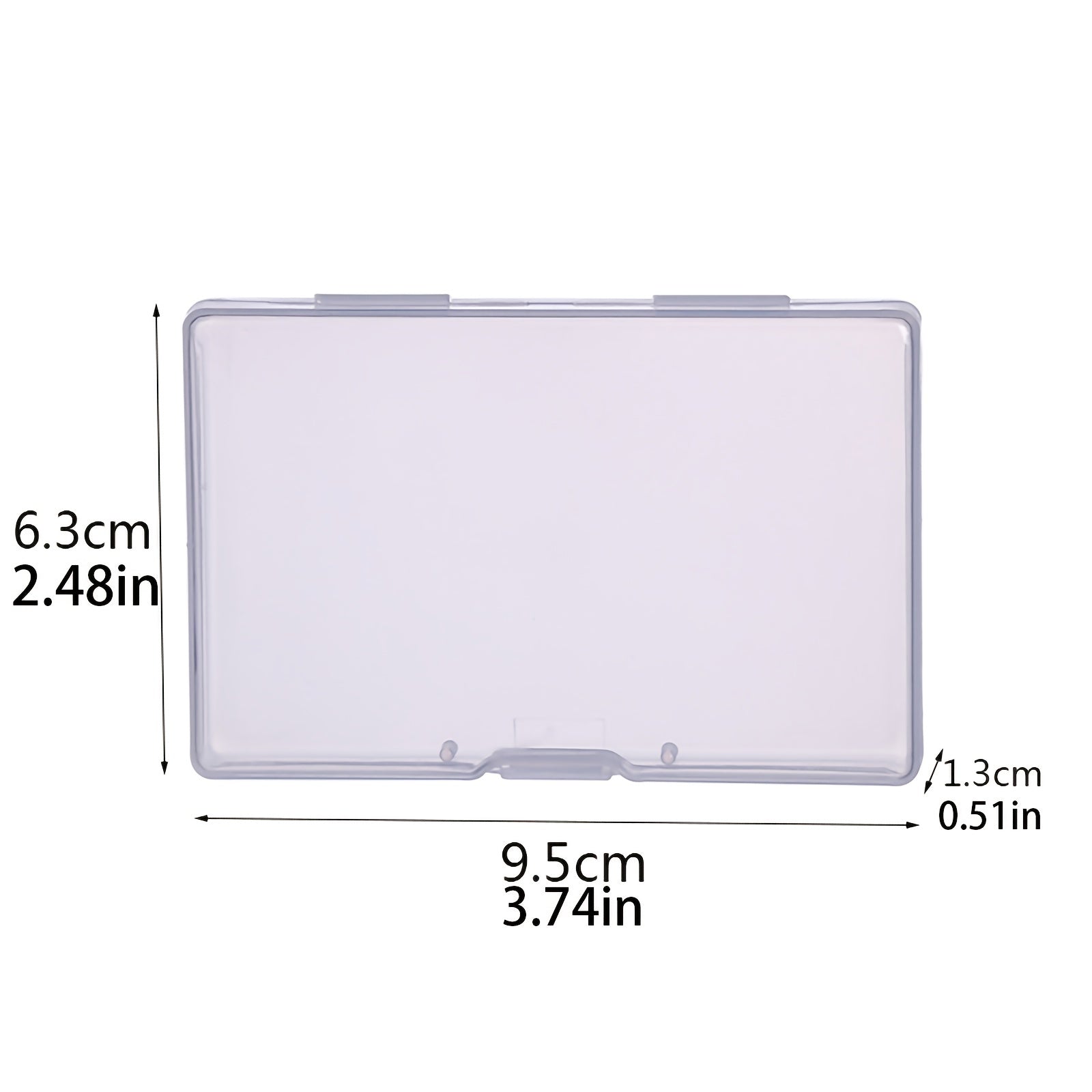 Portable Square Plastic Box for Cards, Jewelry & Notes