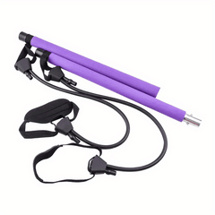 Portable Purple Pilates Stretching Sticks Kit