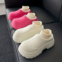 Warm Fur Lined Slip On Water Boots