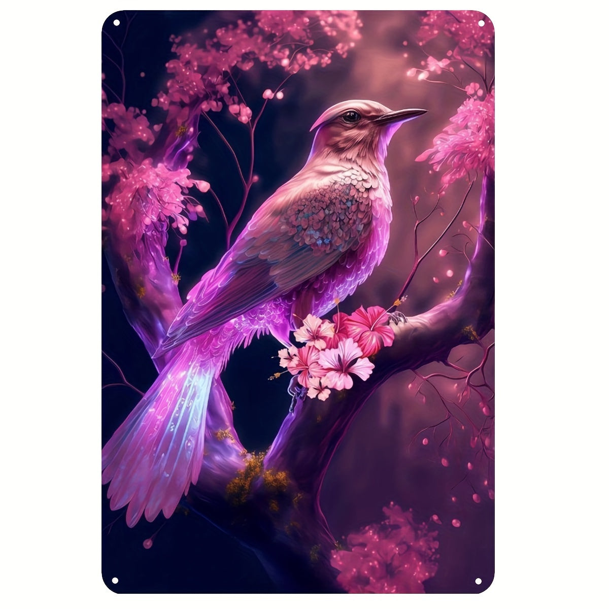 Metal Tin Signs 8''x12'' The Birds Of Paradise Sing