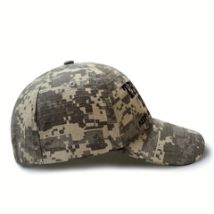 Letter Embroidery Baseball Cap Camouflage Adjustable Cotton Sun Hat