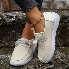 Women's Breathable Mesh Sneakers Casual Lace Up Outdoor Shoes