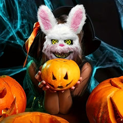 Evil Stuffed Bunny Mask Halloween Costume Party Props