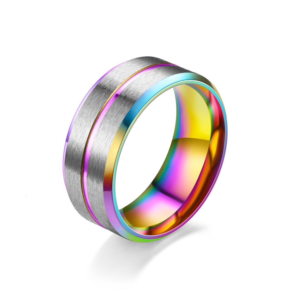 Men's Stainless Steel Ring for Casual Wear