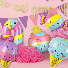 5pcs Dessert Ice Cream Balloons Donut Candy Theme Party Supplies