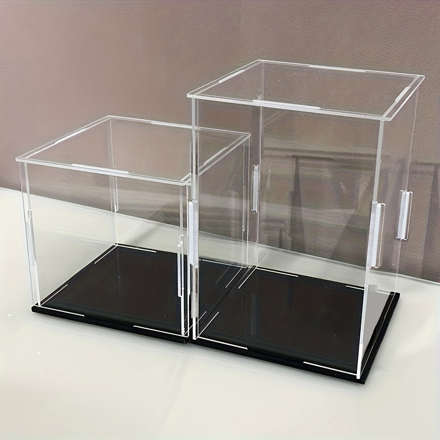 Acrylic Collectible Display Box Adhesive Transparent Dustproof Storage