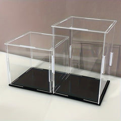 Acrylic Collectible Display Box Adhesive Transparent Dustproof Storage
