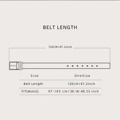 Men's Personality Skull Smooth Buckle PU Belt