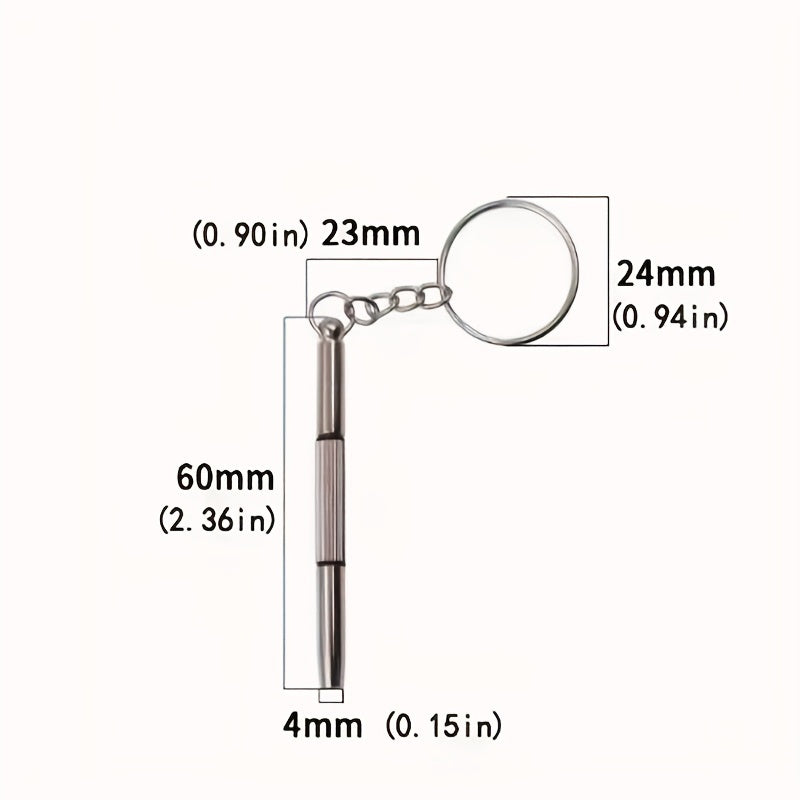 1pc Glasses Screwdriver Keychain Sunglasses Repair Tool