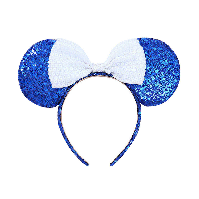 Sequin Bow Knot Hair Hoop for Baby Girls