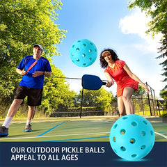 40 Hole Pickleballs for Outdoor Indoor Play USAPA Regulations 4-Pack