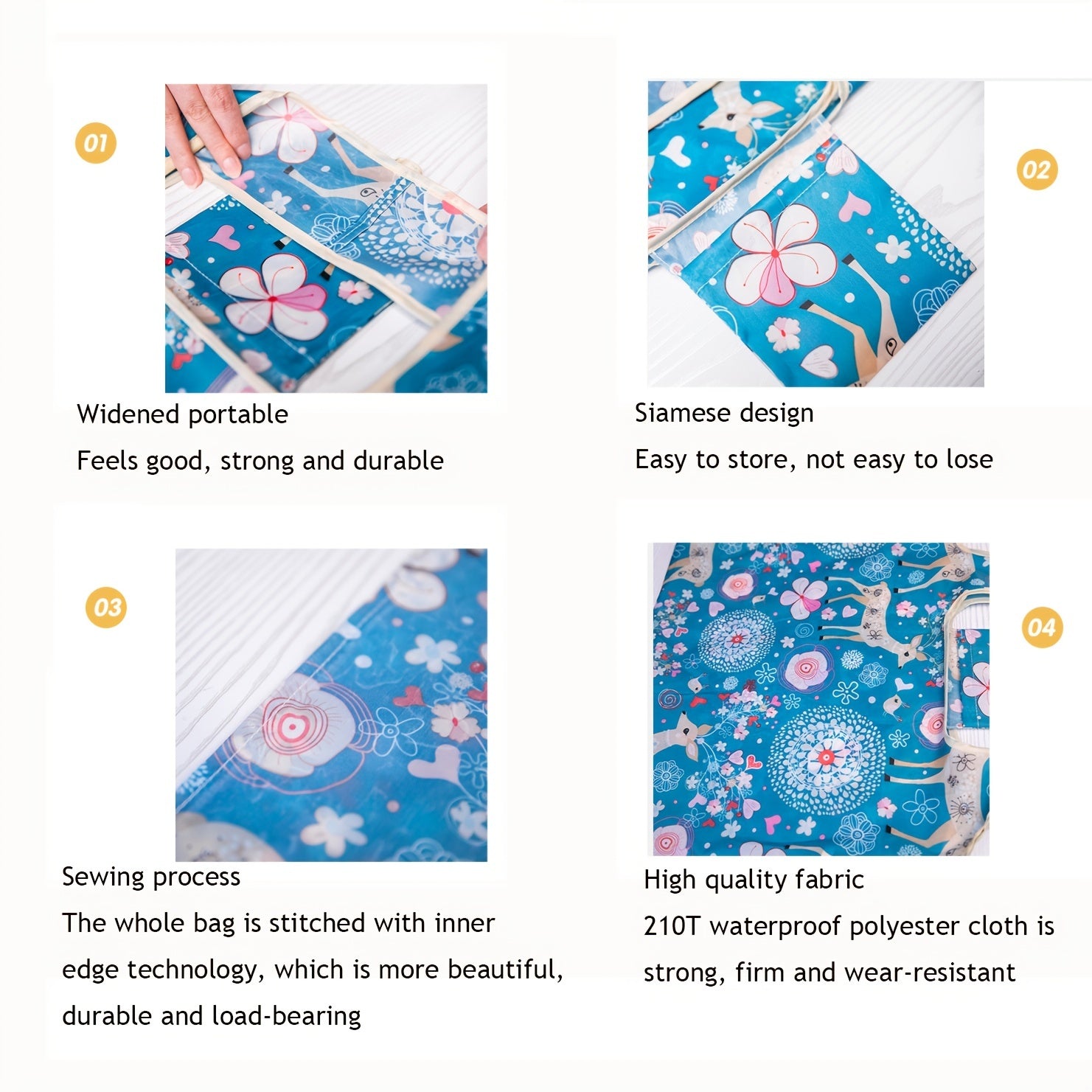 Printed Reusable Shopping Bag Eco Friendly