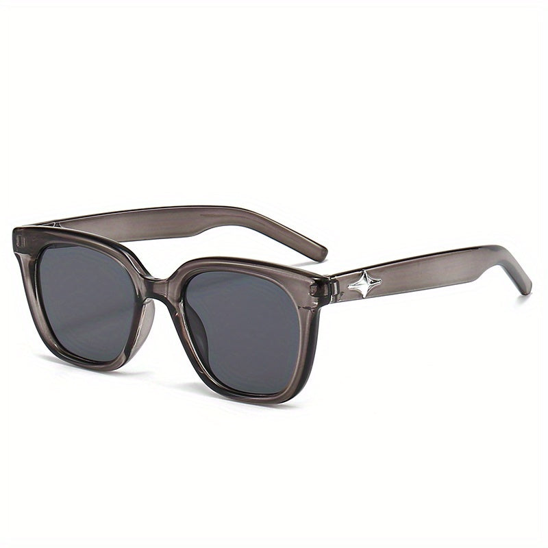Retro Square Frame Sunglasses for Outdoor Travel, Cycling, Driving