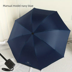 Bone Vinyl Umbrella Sun Protection Automatic Folding Umbrella Sun Shade