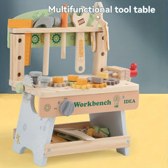 Kids Wooden Construction Toy Set with Tools