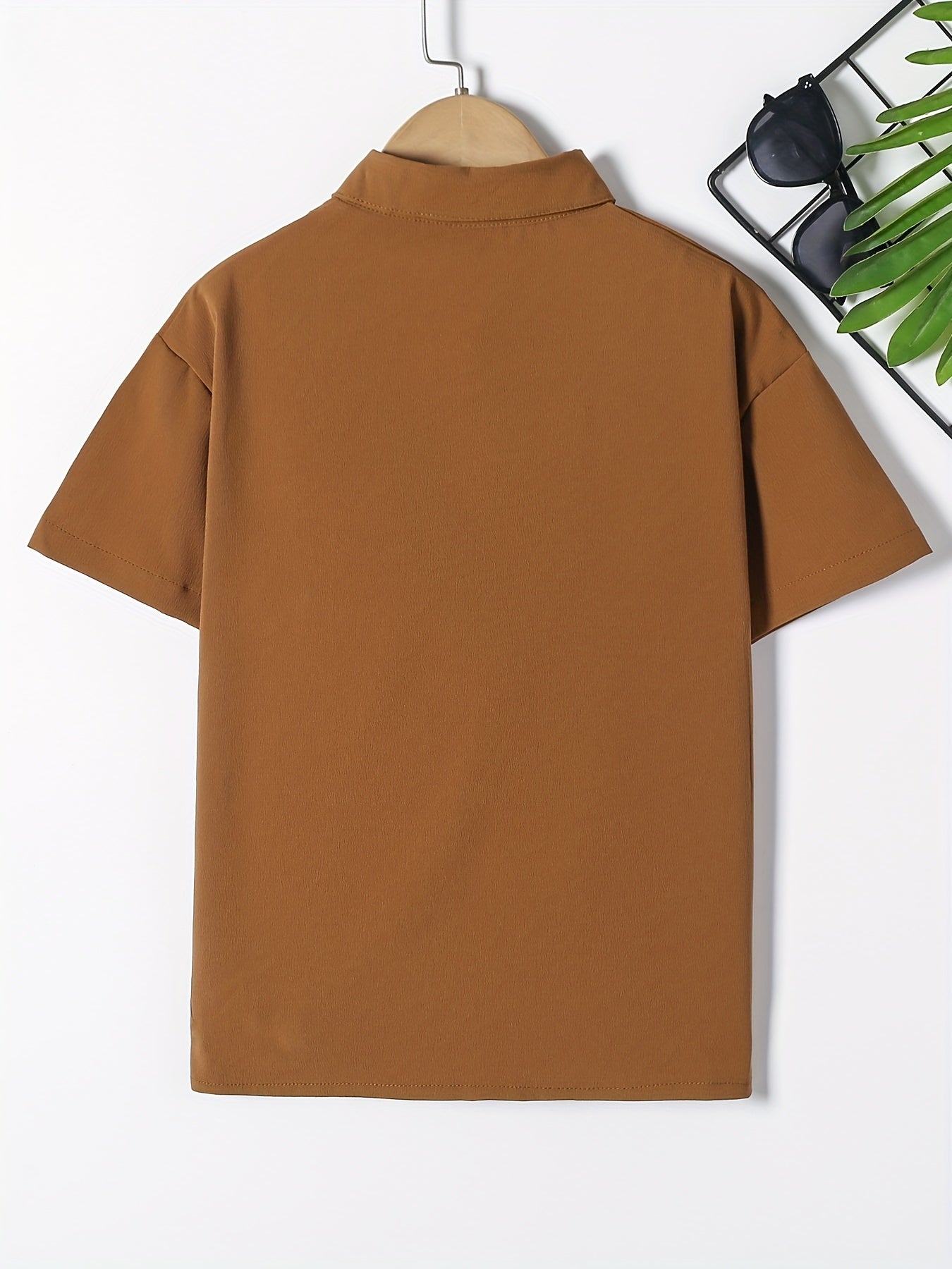 Boys Short Sleeves Shirt Preppy Style For Summer Kids Clothes
