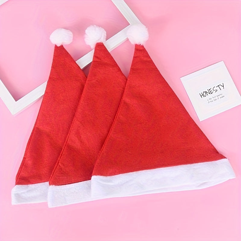 12pcs Santa Hat Adult Santa Hat Holiday Christmas Hat Santa Hat