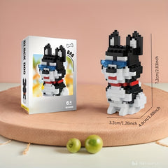 DIY Dog Building Blocks Toy Puppy Model Desktop Decoration Gift for Children