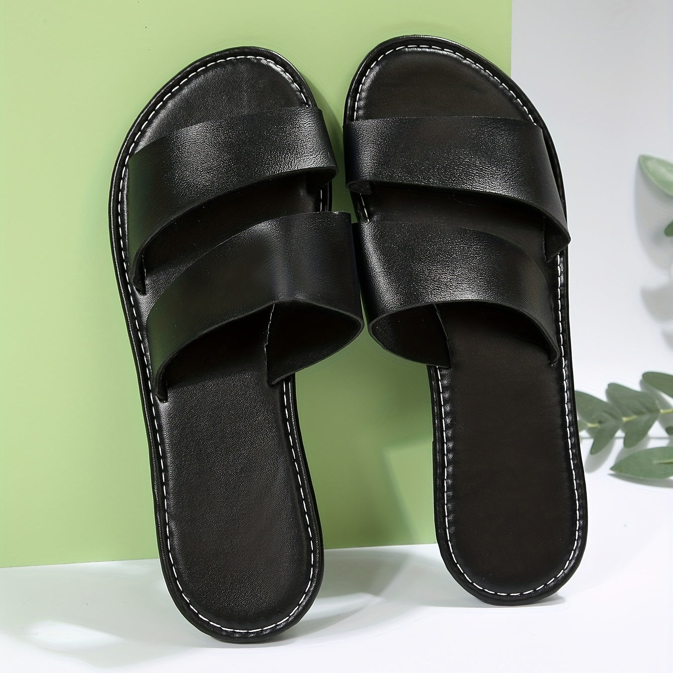 Women's Slide Sandals Slip On Flat Summer Shoes Lightweight Beach Shoes