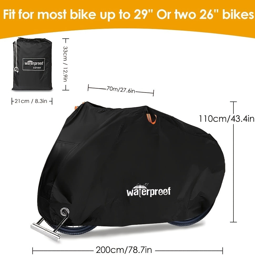 Waterproof Bike Cover - 1 Bike 210t Oxford Fabric Storage Bag