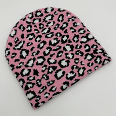 Leopard Spotted Animal Jacquard Knitted Hat Stretch Woolen Hat