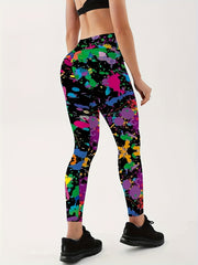 Women's Star Pattern Leggings for Fitness Yoga Running