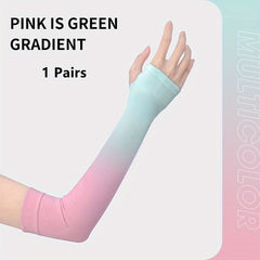Gradient Ice Sleeve Sunscreen Arm Sleeves UV Protection Cycling Men Women