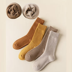 4 Pairs Thermal Boot Socks Winter Thickened Warm Thick Thread Towel