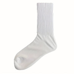 12 Pairs Ribbed Mid Tube Socks Women's Stockings