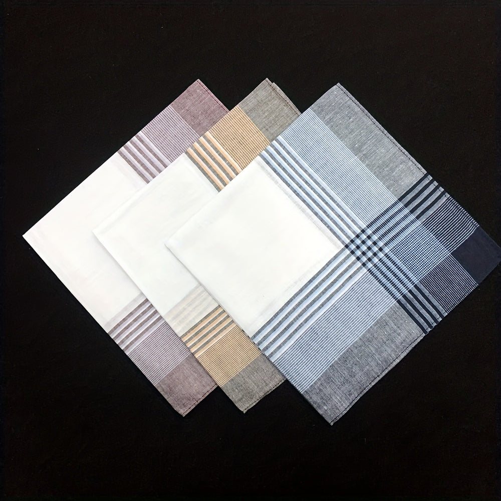 6pcs Men's Handkerchief 40x40 cm Pure Mix Colors and Styles