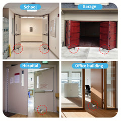 Heavy Duty Door Stopper 2.6 In Height Zinc Alloy & Silicone