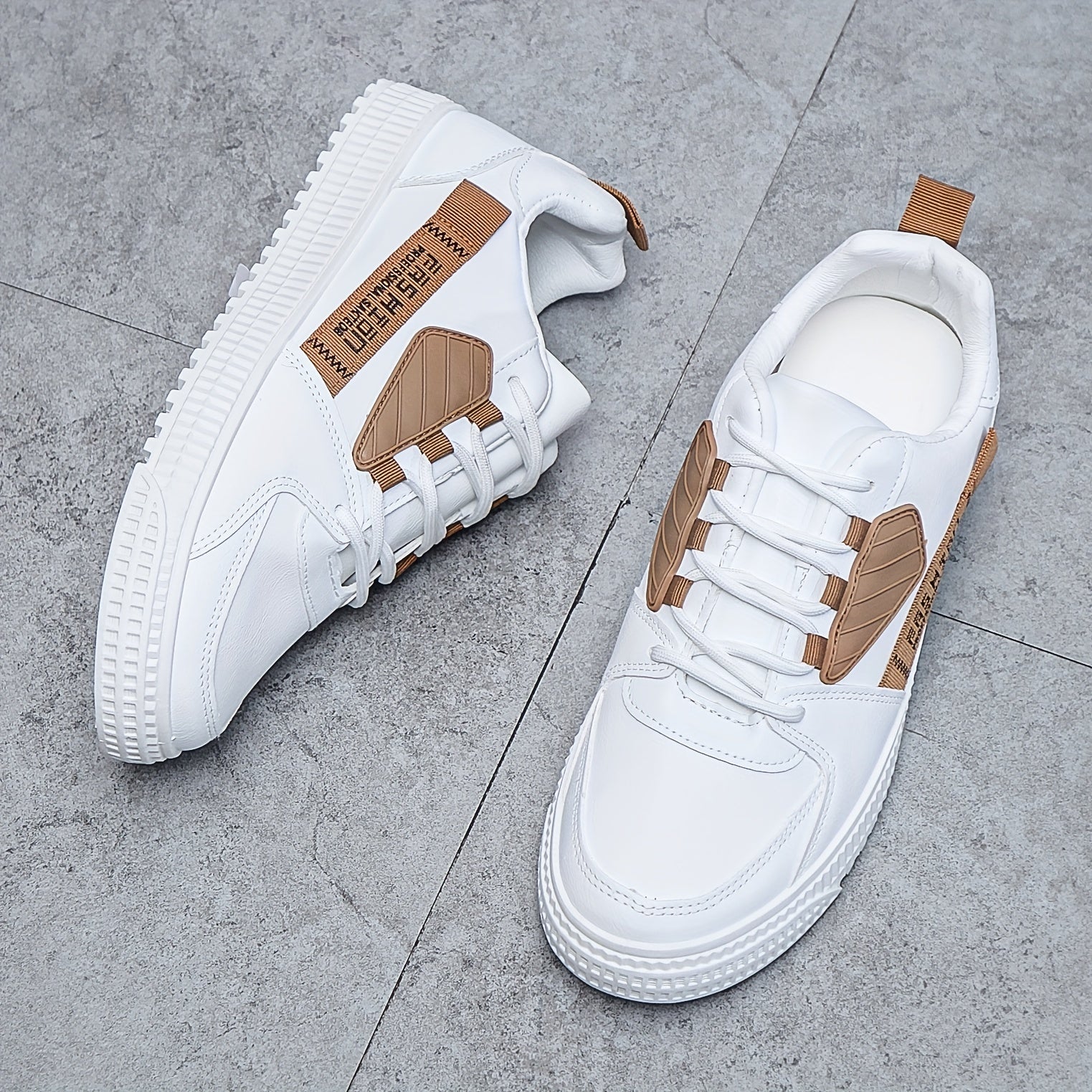 Men's Lace Up Skate Shoes Non Slip Sneakers