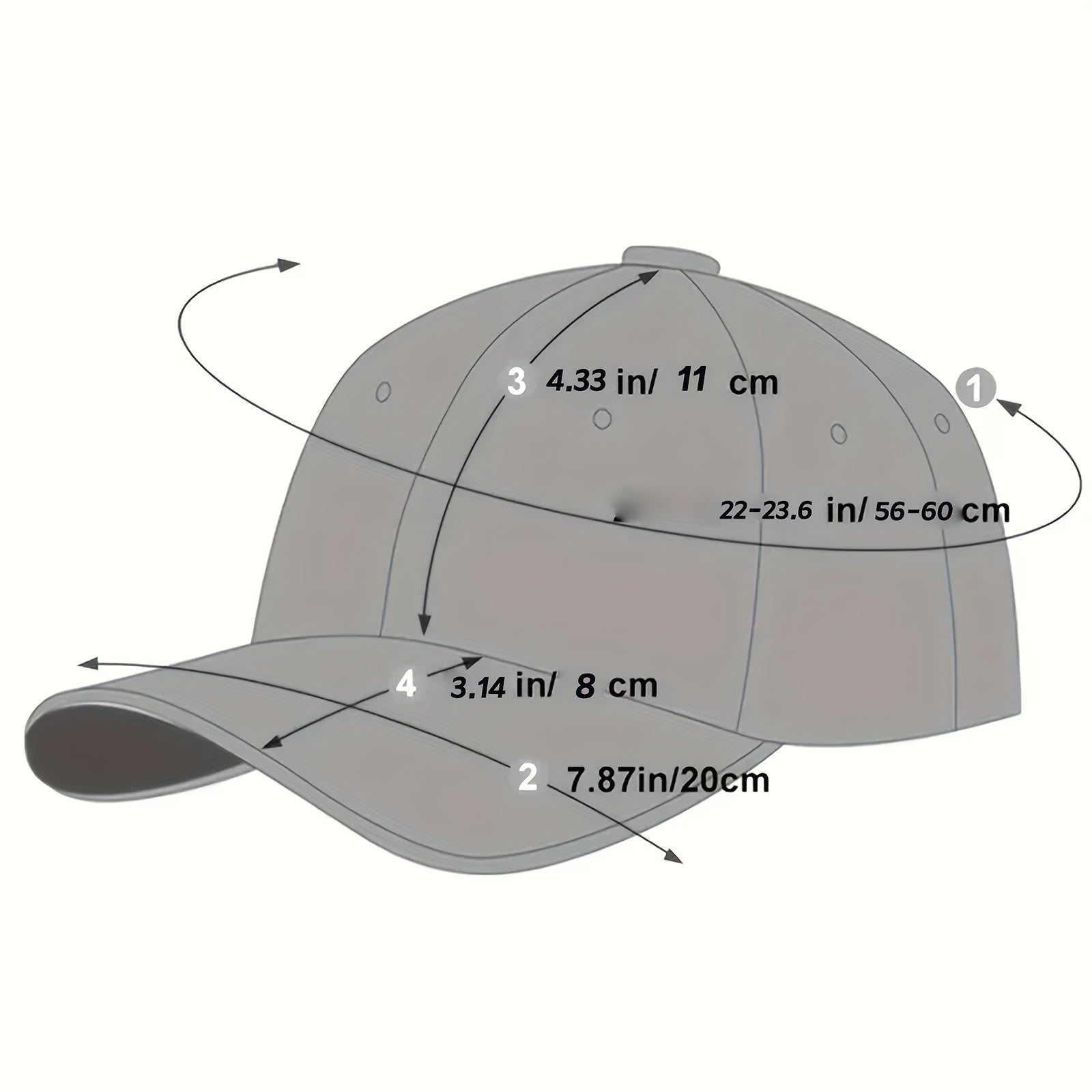 Small M Embroidery Casual Baseball Cap Unisex