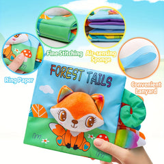 Interactive 3D Tails Cloth Book Sensory Toy